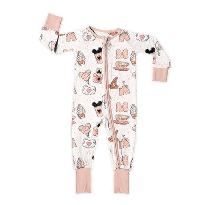 Sweet P Baby Co. - Pins & Treats Zip Up Bamboo Pajamas