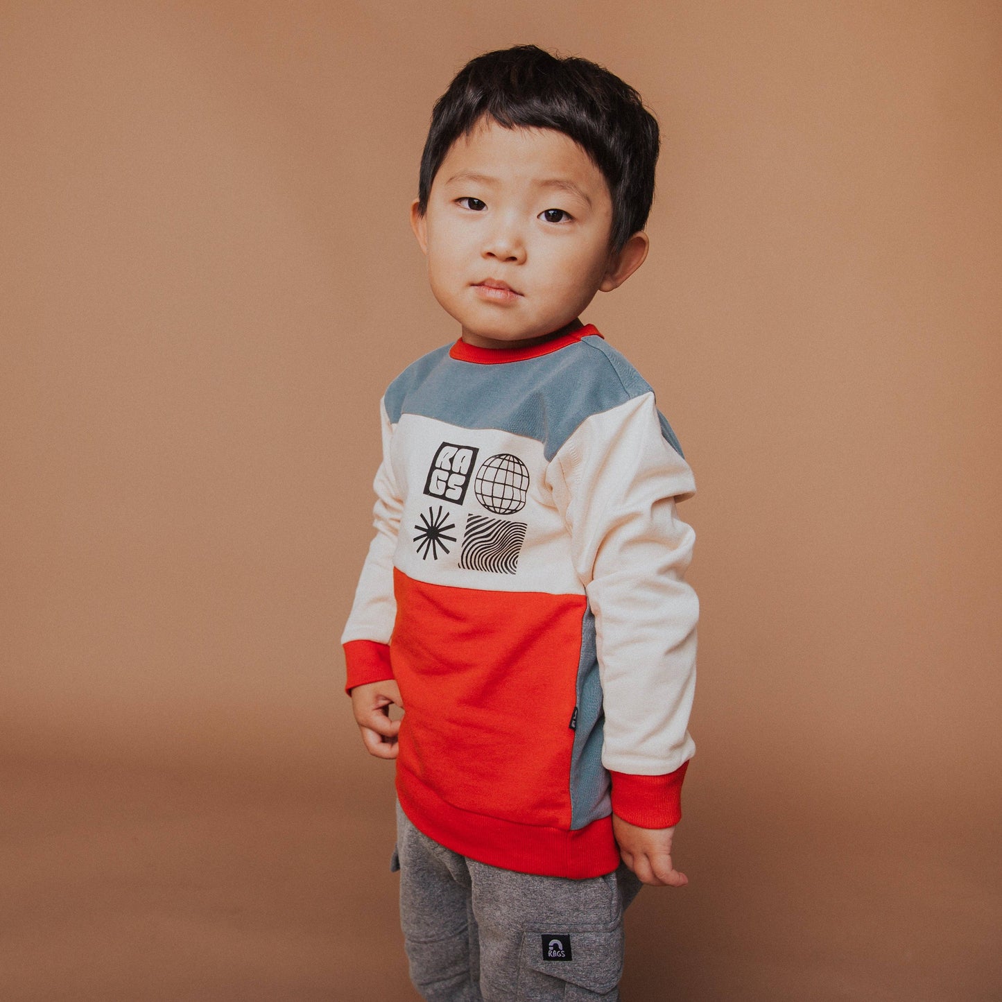 RAGS - Kids Sweatshirt - 'Geometric Shapes