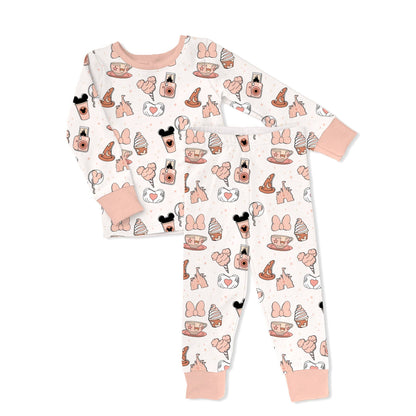 Sweet P Baby Co. - Pins & Treats Toddler & Kids 2-Piece Bamboo Pajamas