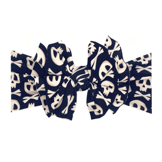 Baby Bling Bows - PRINTED FAB: bones