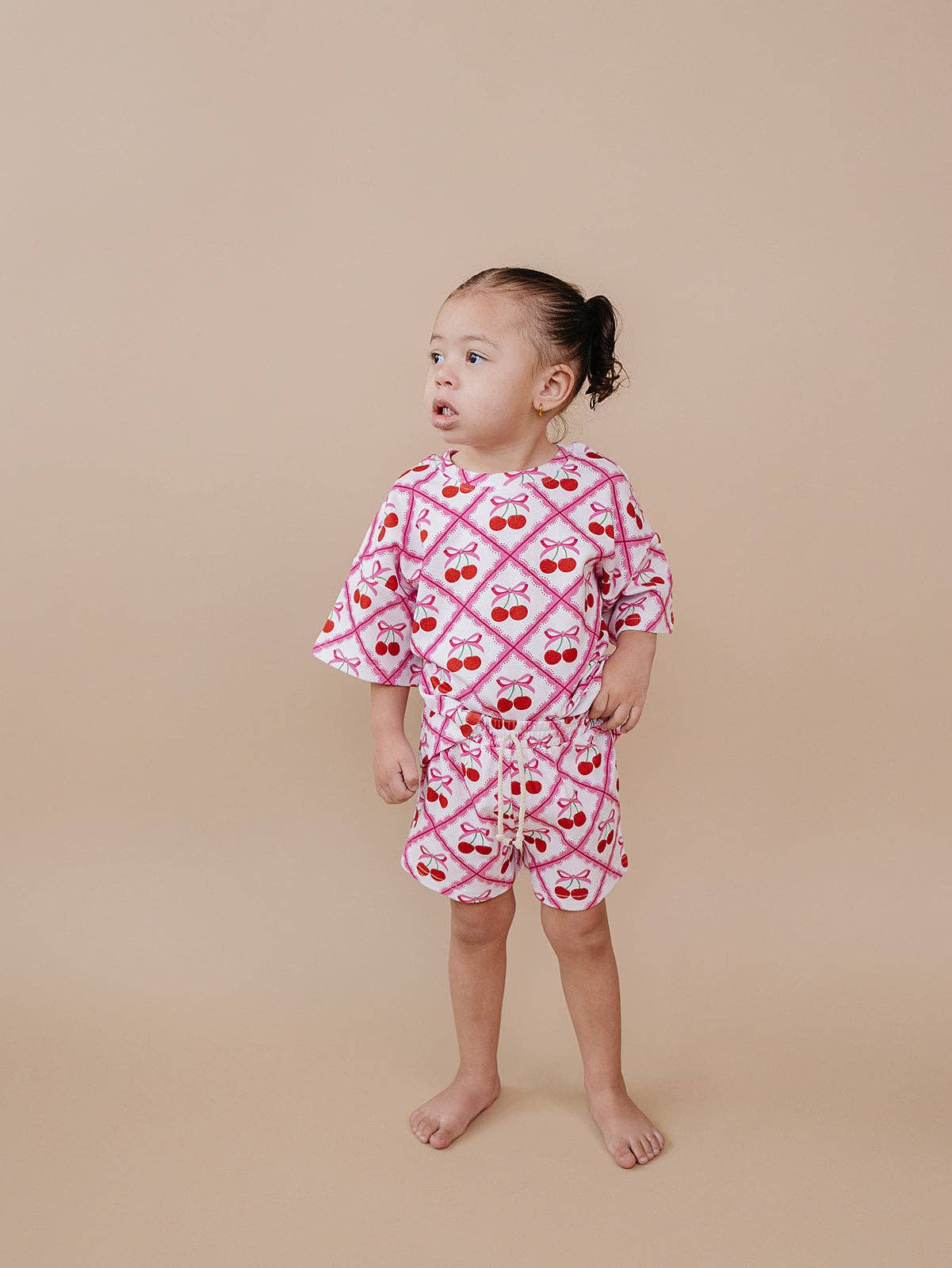 Shorts Set | Cherry Bow