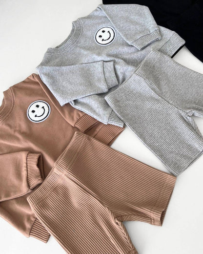 Baby & Kids Biker Shorts Set | Mocha