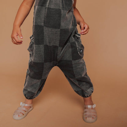 RAGS - Strappy Jumper - Black Denim Check