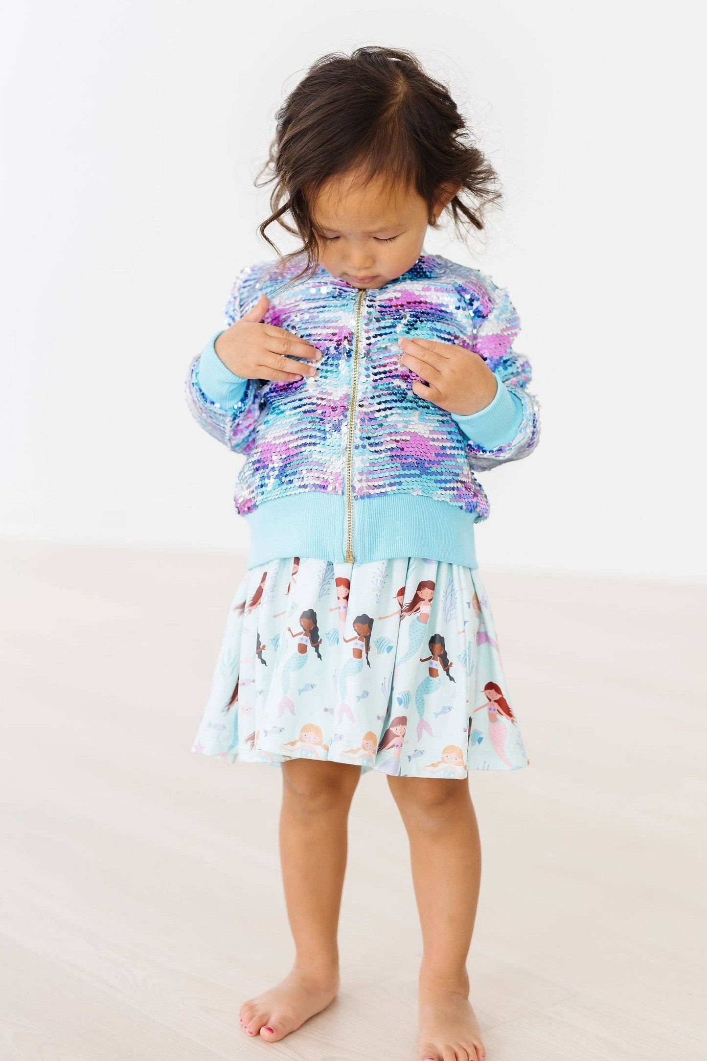 Mila & Rose - Mermaid Flip Sequin Jacket: 2T