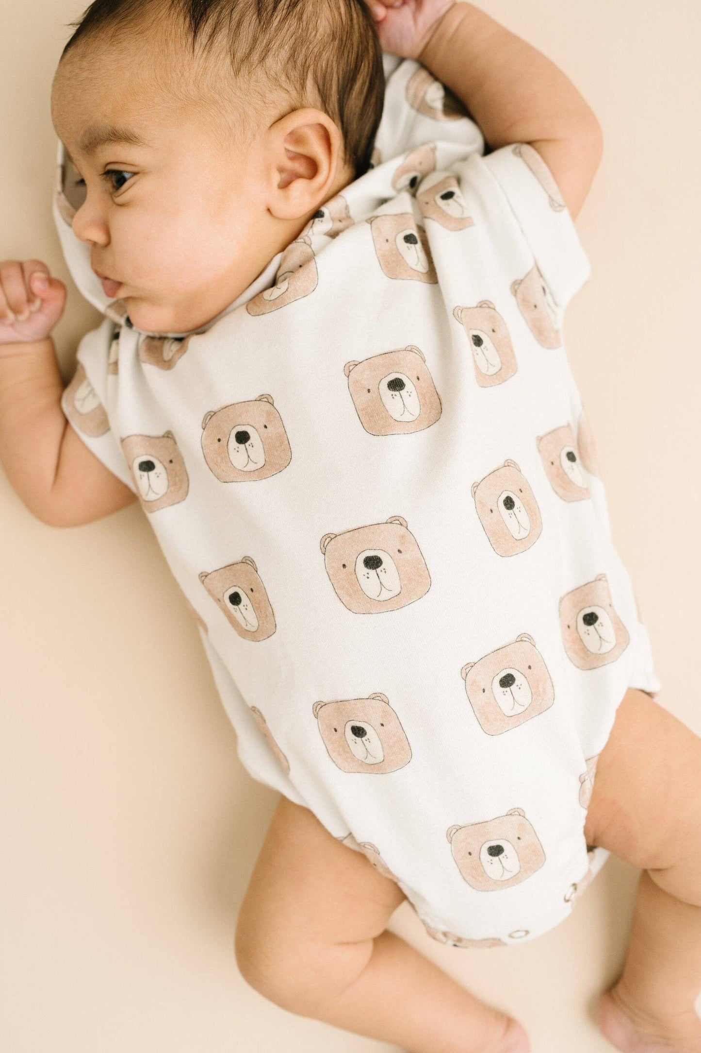 Little One Shop - Bear Hooded Short Romper