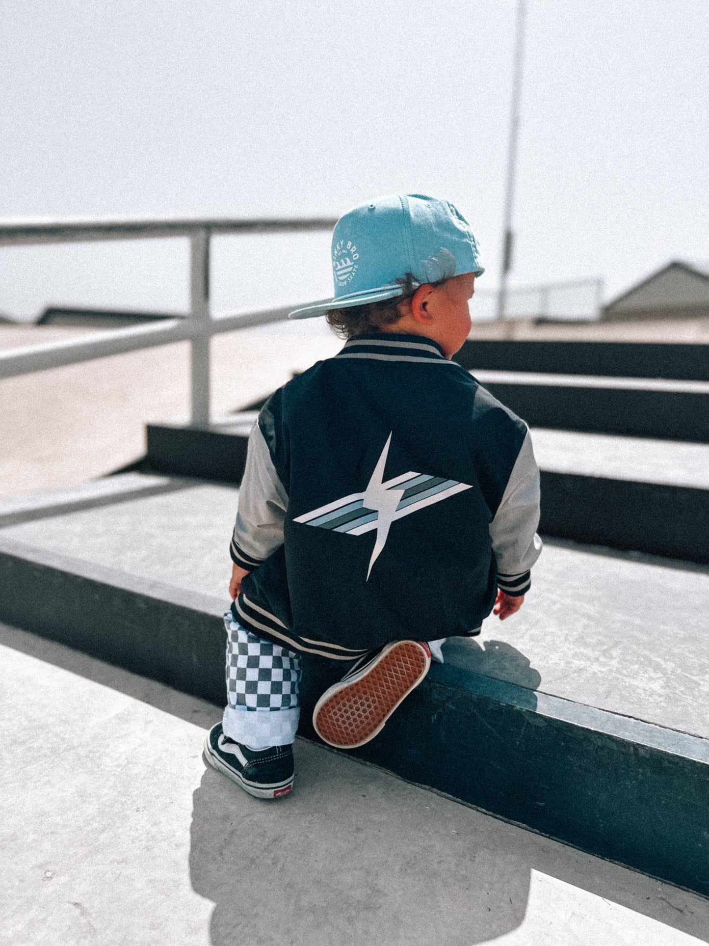 Little Rad Things - Kids Clothing Waterproof Letterman Jacket Old School