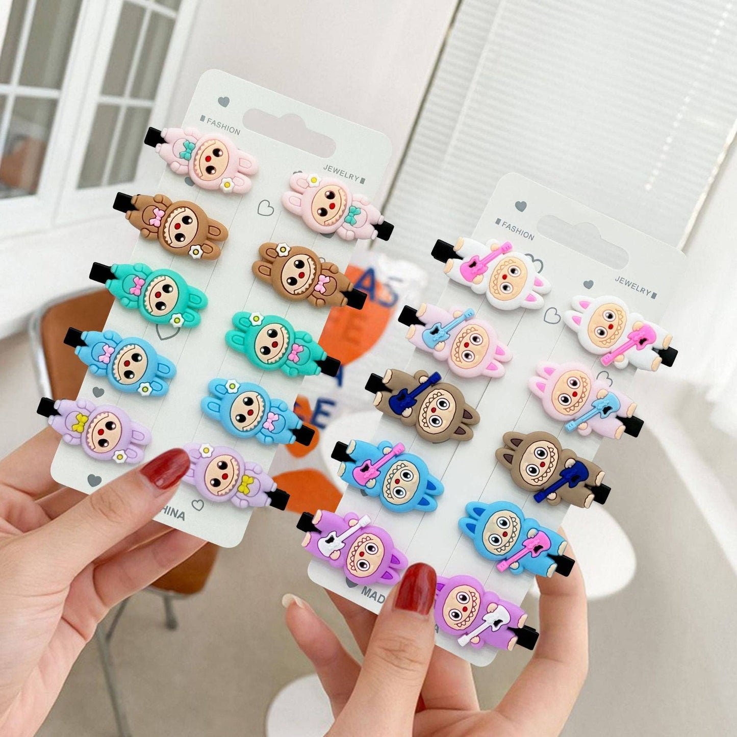 Labubu hair clips: 10 pack