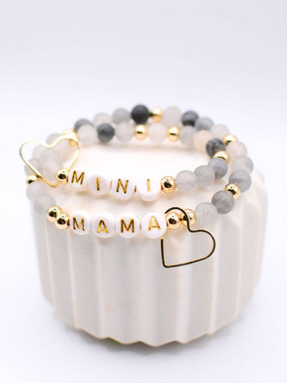 Two and Crew - Faith Based Jewelry & Gifts - Mama Mini Bracelet Set – Matching Mother gift, Mom bracelet