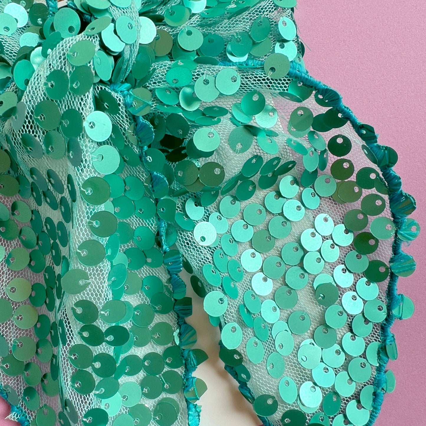 Baby Bling Bows - POINTED BIG BELLE CLIP: teal scales