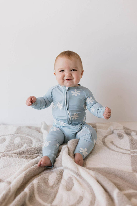 Forever French Baby - Bamboo Zip Pajamas | Daisy Blues