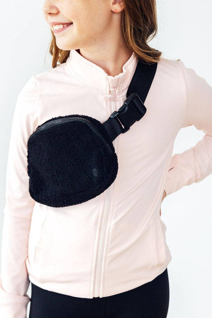 Mila & Rose - Black Fleece Belt Bag