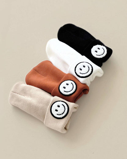 Lucky Panda Kids - Smiley Baby Kids Beanie | Rust: Toddler