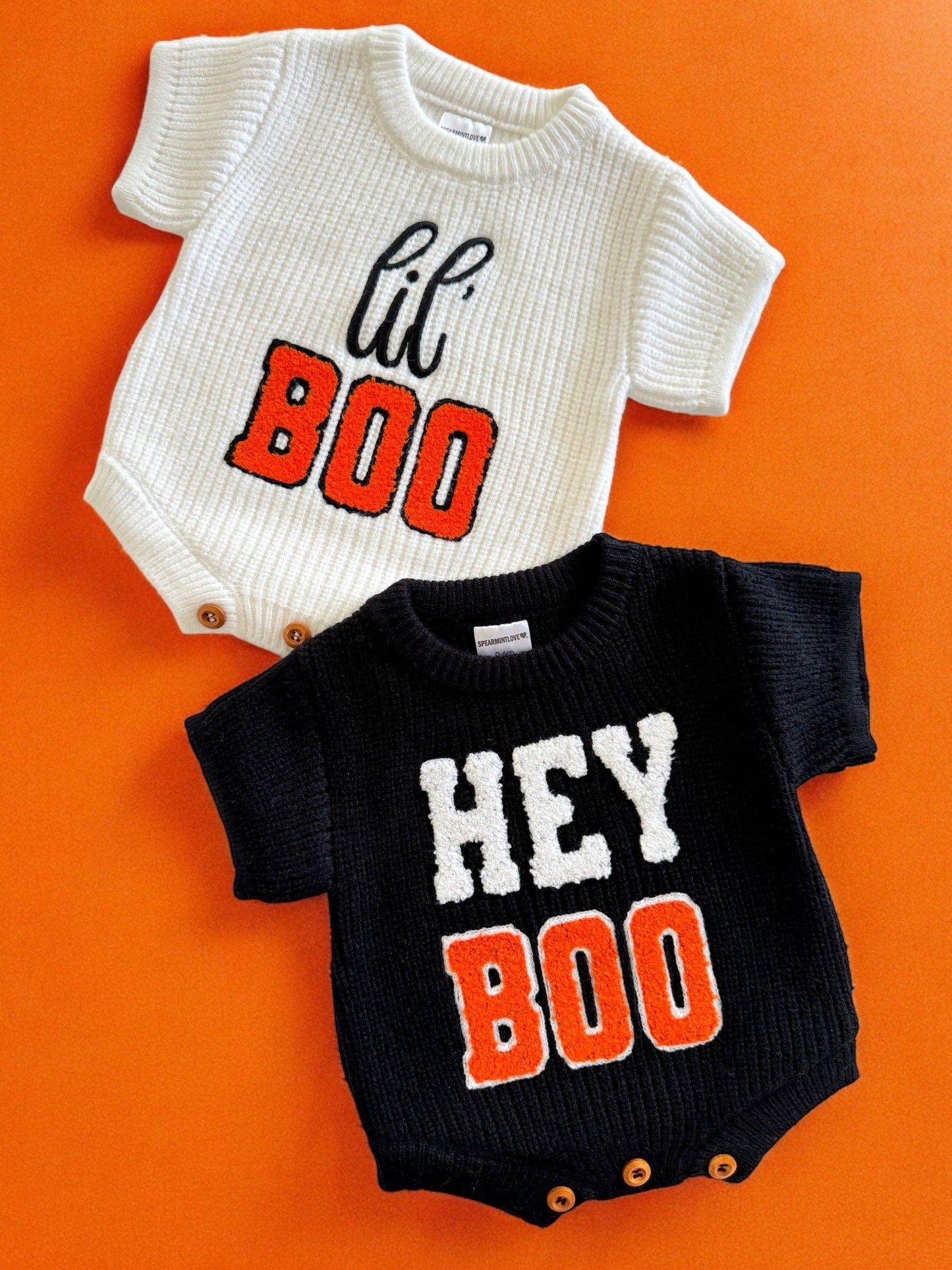 SpearmintLOVE - Sweater Romper, Hey Boo
