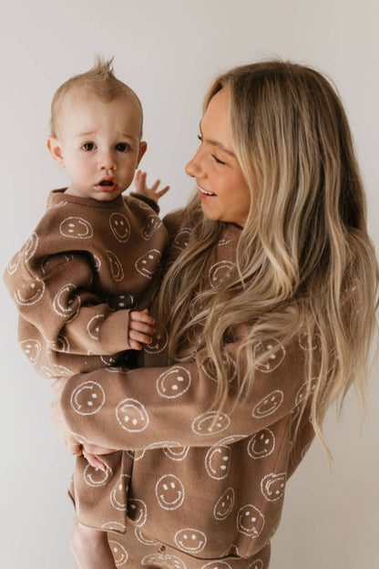 Forever French Baby - Knit Pant Set | Tan Just Smile
