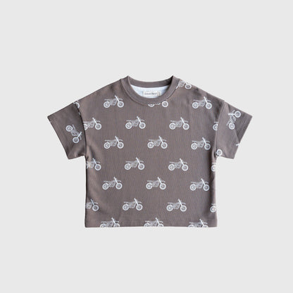 Forever French Baby - French Terry Short Set | Dirt Bike: 18-24 Months