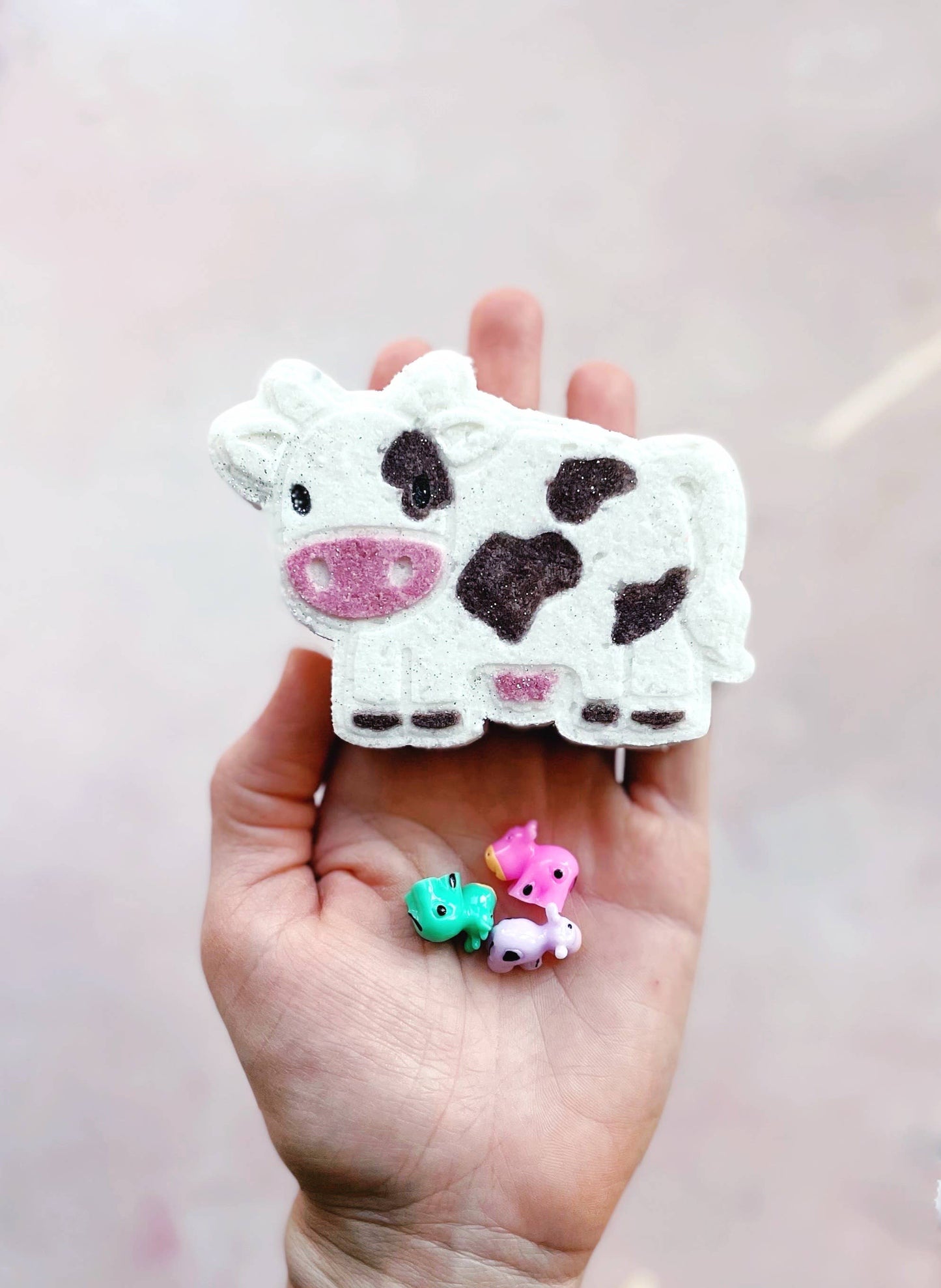 The Sister Made - Cow Bath Bomb - with toy!