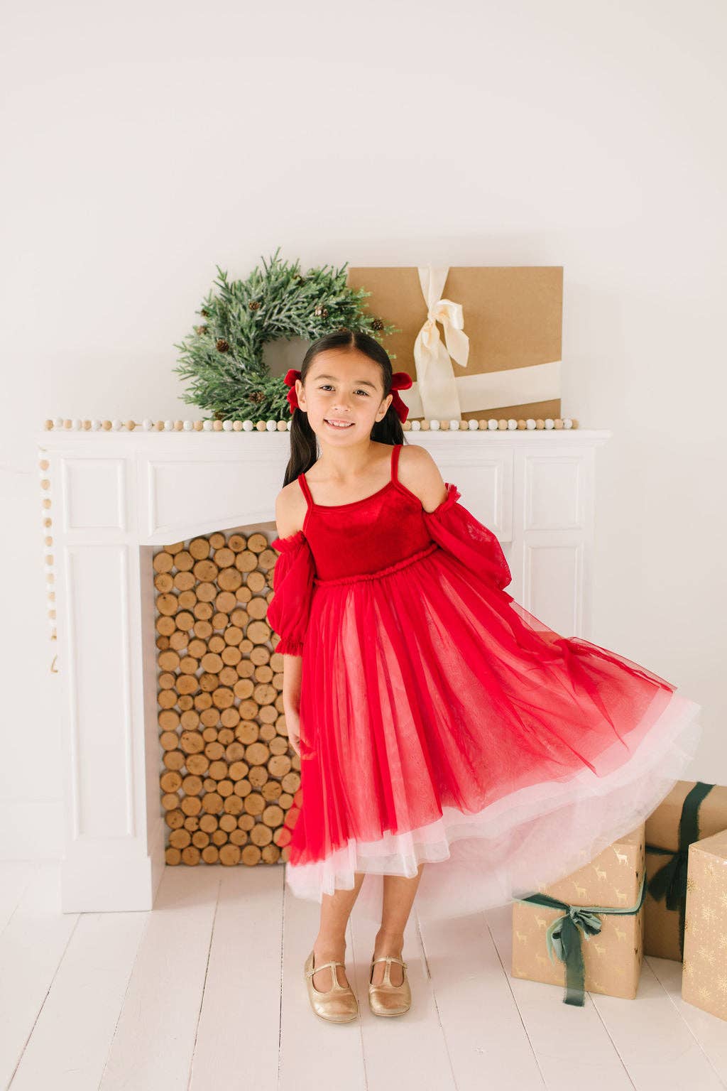 Ollie Jay - Everly Dress in Candy Cane | Girls Special Occasion Dress |