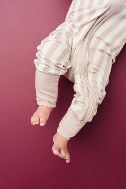 Little One Shop - Blush Stripe Bamboo Sleeper