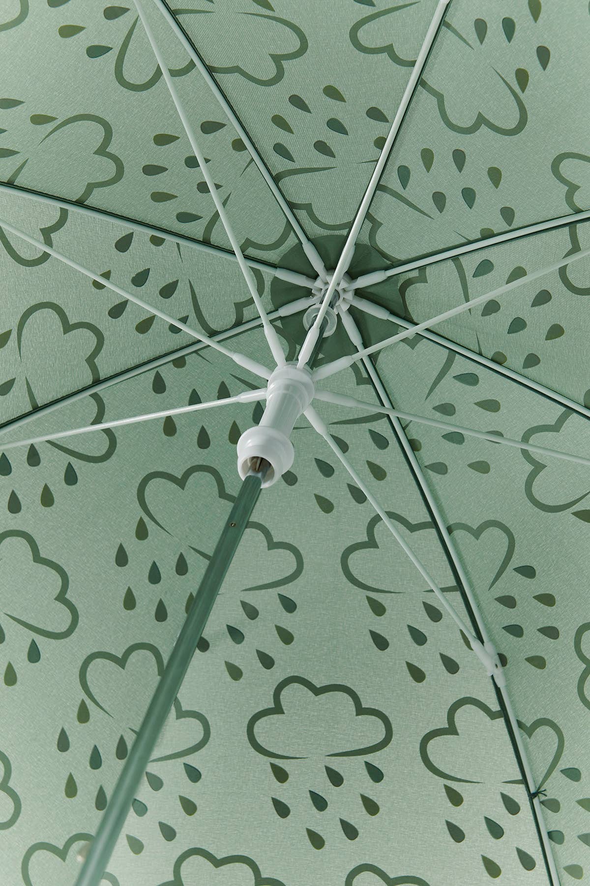 Grass & Air - Little Kids Colour-Revealing Umbrella in Khaki Green