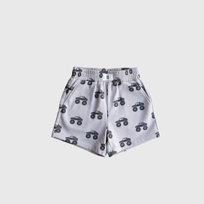 Forever French Baby - French Terry Short Set | Monster Truck: 18-24 Months