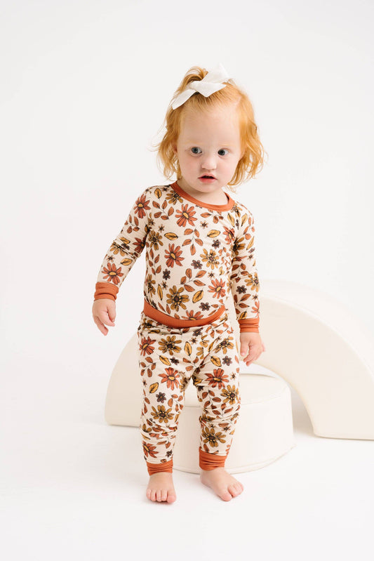 Little One Shop - Cozy Fall Floral Bamboo Set