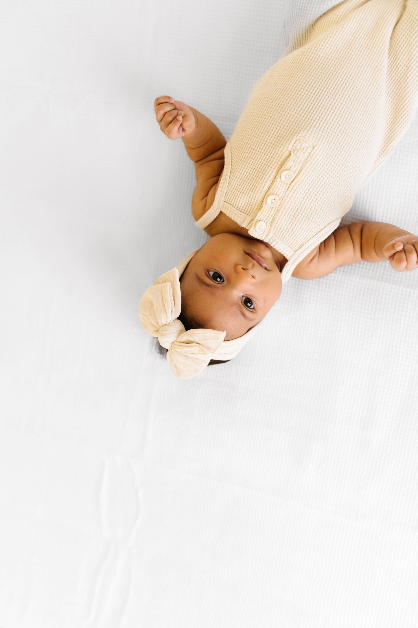 Baby Bling Bows - DANG ENORMOUS BOW: oatmeal