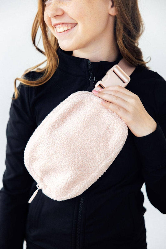 Mila & Rose - Light Pink Fleece Belt Bag