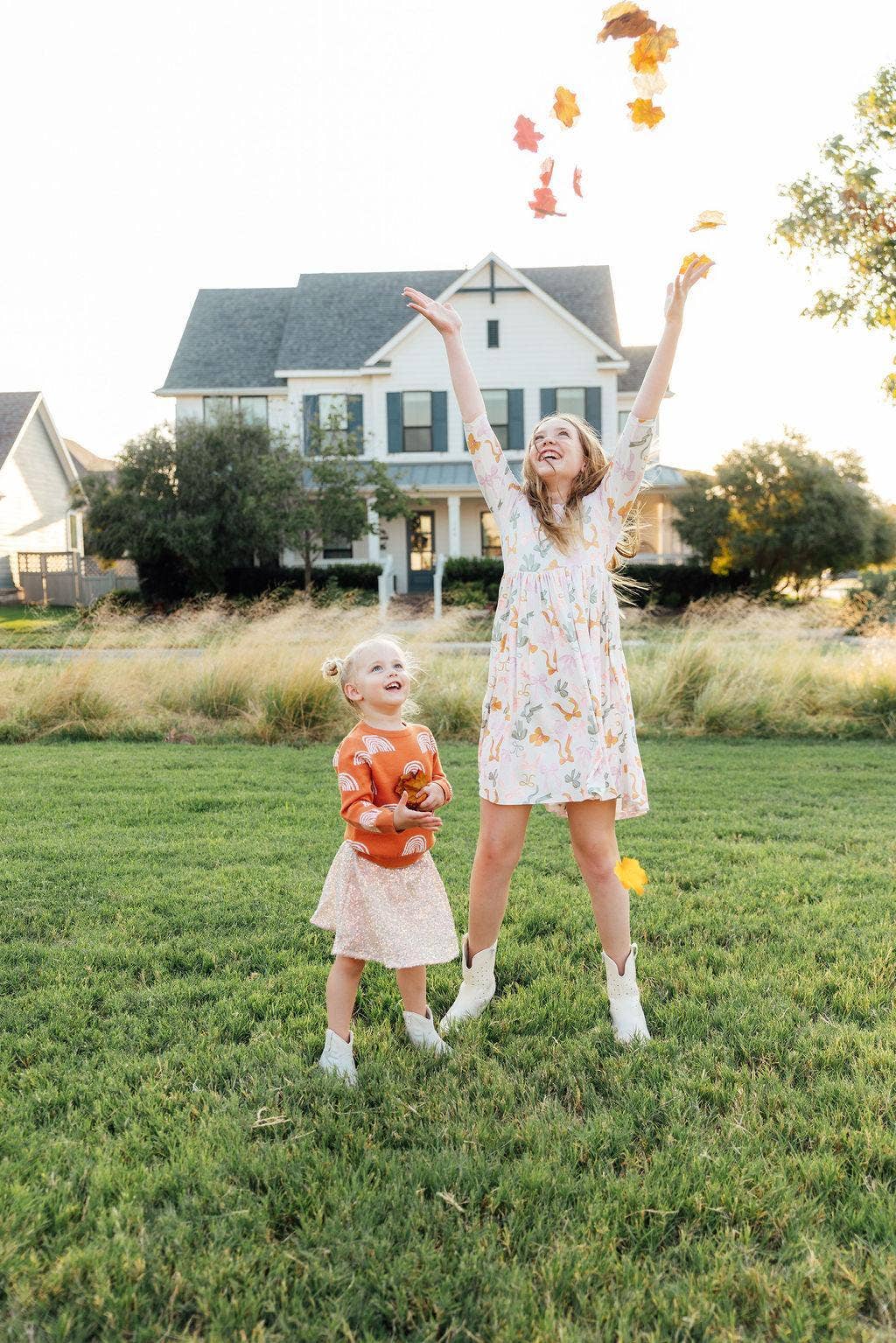 Mila & Rose - Rainbows in Fall Sweater