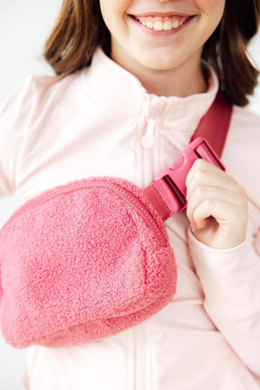 Mila & Rose - Pink Fleece Belt Bag