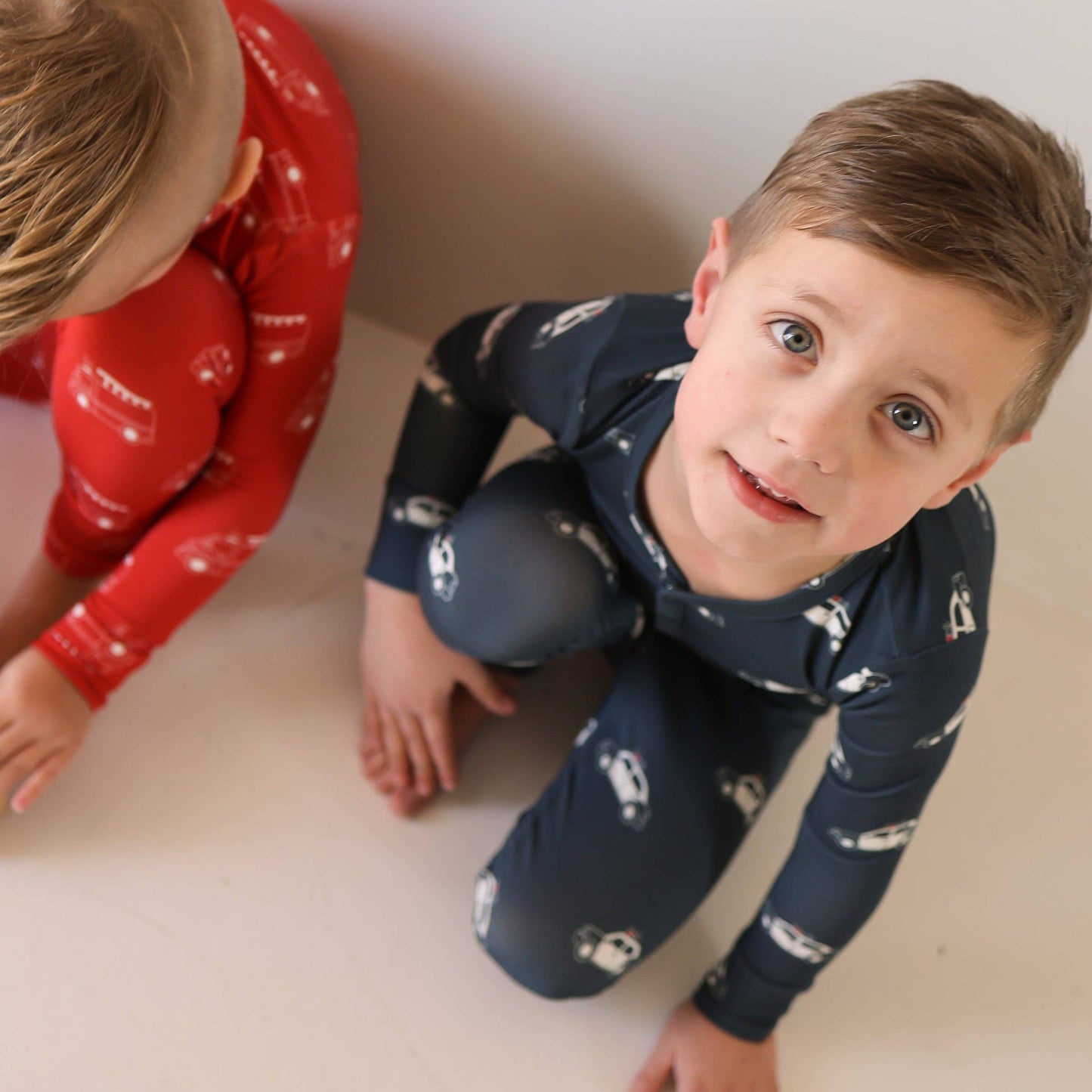 Forever French Baby - Bamboo Two Piece Pajamas | Police Cruiser