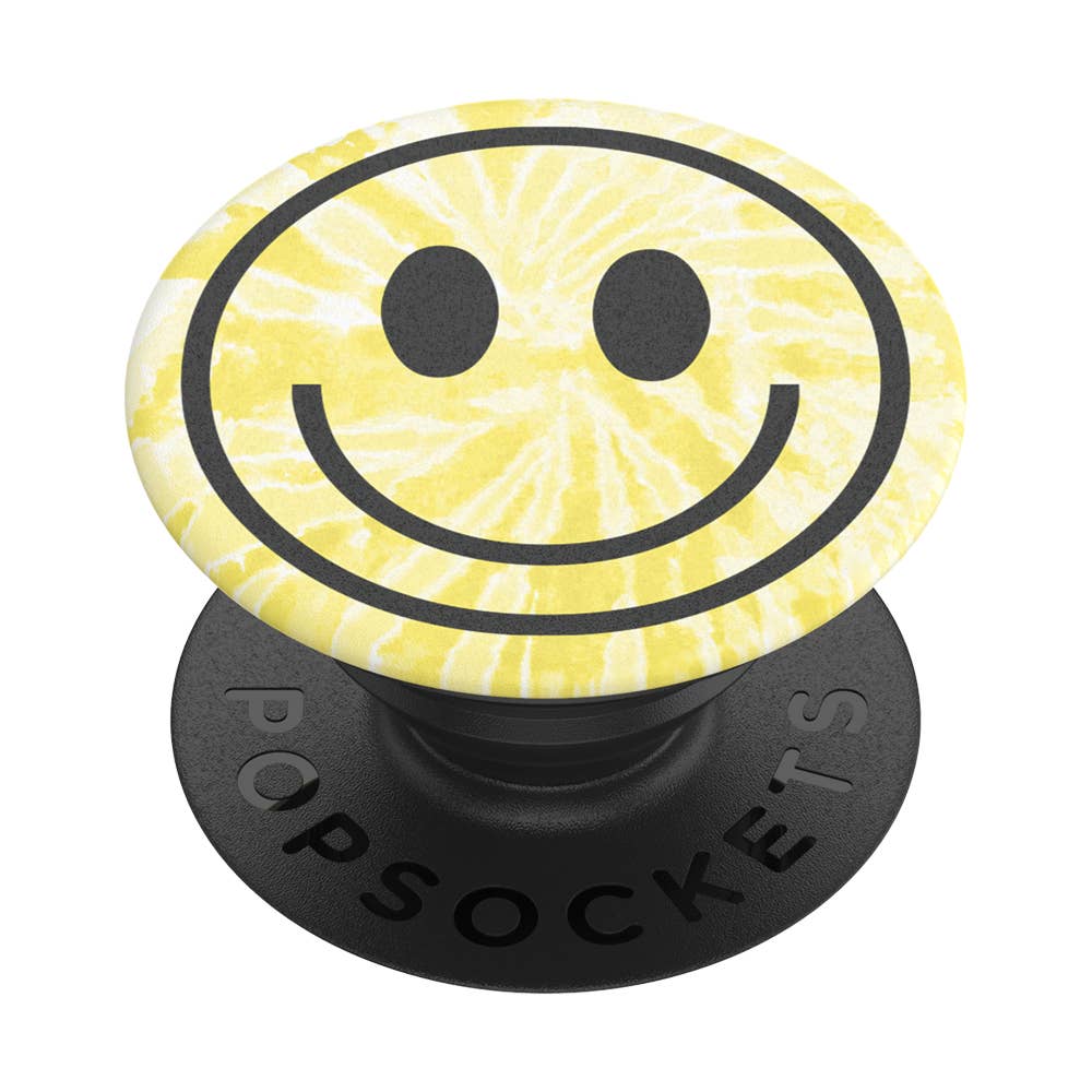 PopSockets - PopSockets Phone Grip - Tie Dye Smiley