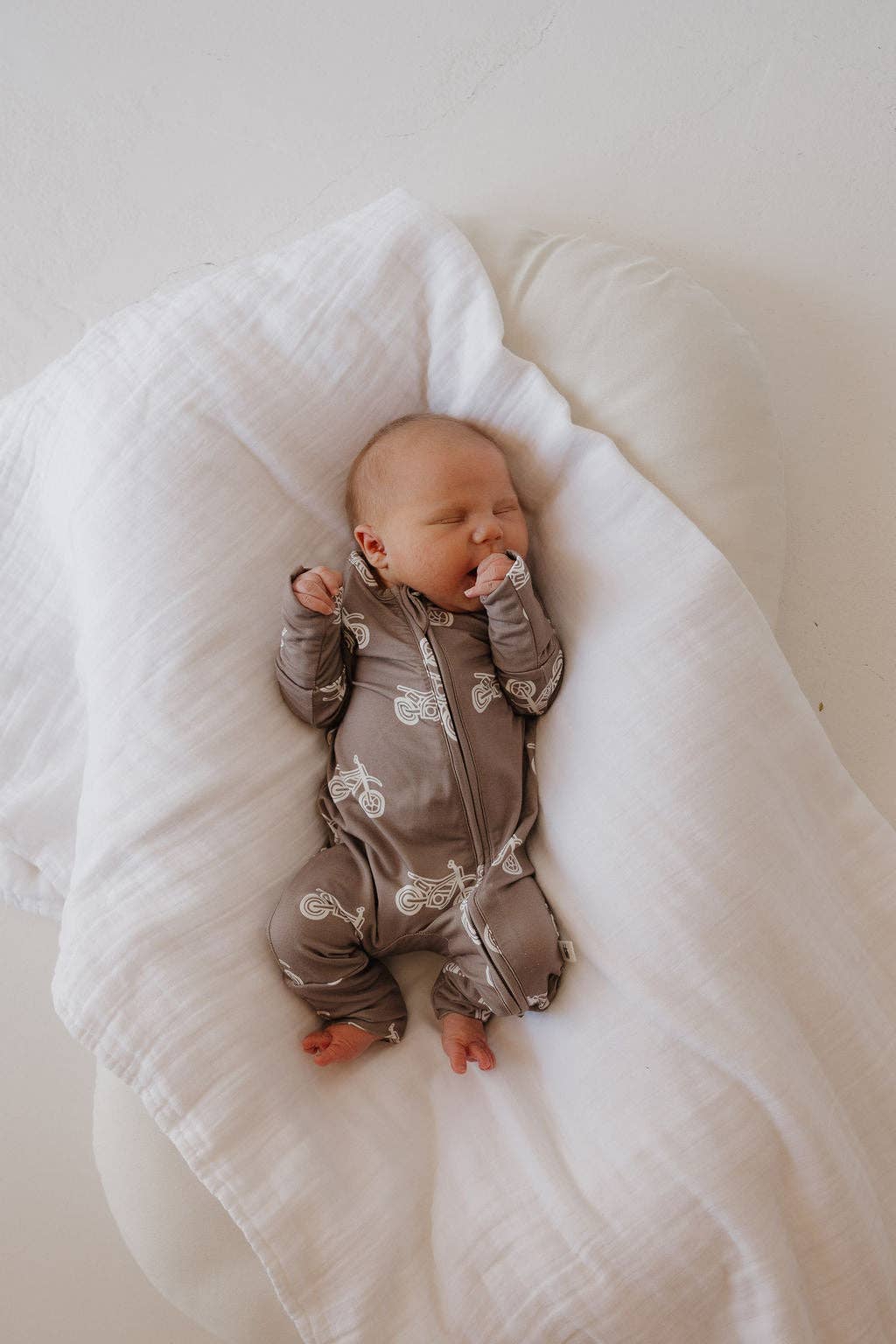 Forever French Baby - Bamboo Zip Pajamas | Dirt Bike