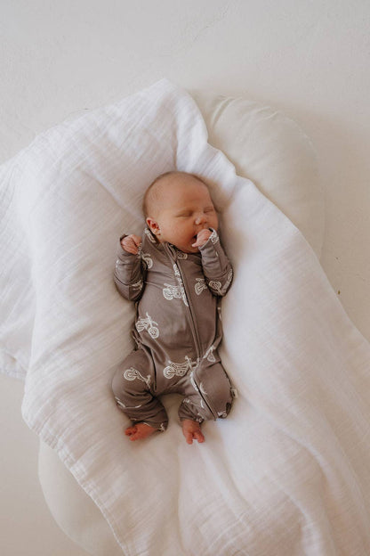 Forever French Baby - Bamboo Zip Pajamas | Dirt Bike