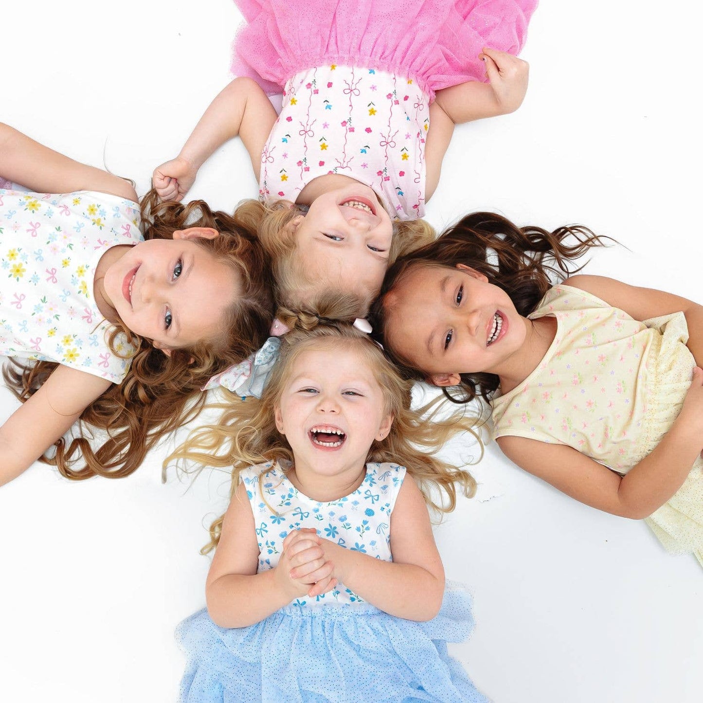 Sweet Wink - Sky Floral Bow Clip