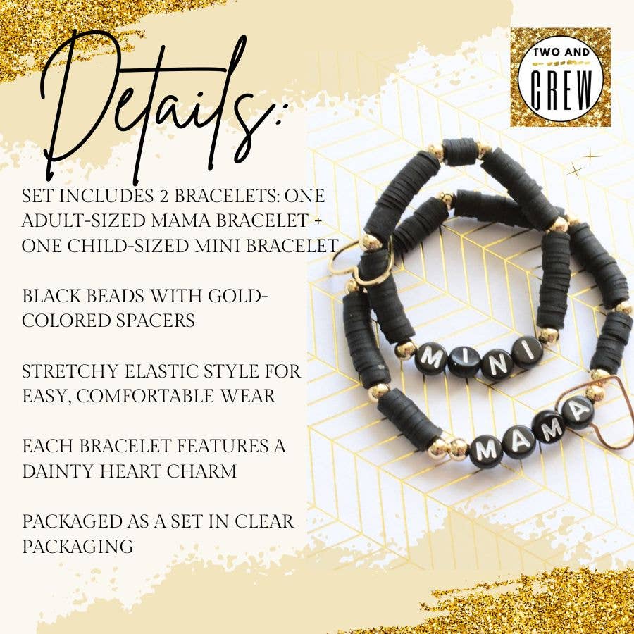 Two and Crew - Faith Based Jewelry & Gifts - Mama MINI Bracelet Set – Mothers Gift, Matching Jewelry, Mom