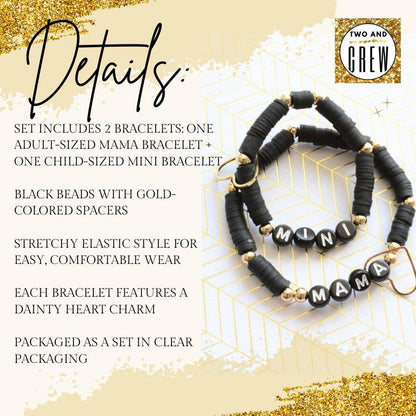 Two and Crew - Faith Based Jewelry & Gifts - Mama MINI Bracelet Set – Mothers Gift, Matching Jewelry, Mom