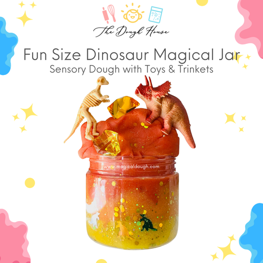 The Dough House - Fun Size Dinosaur Magical Jars