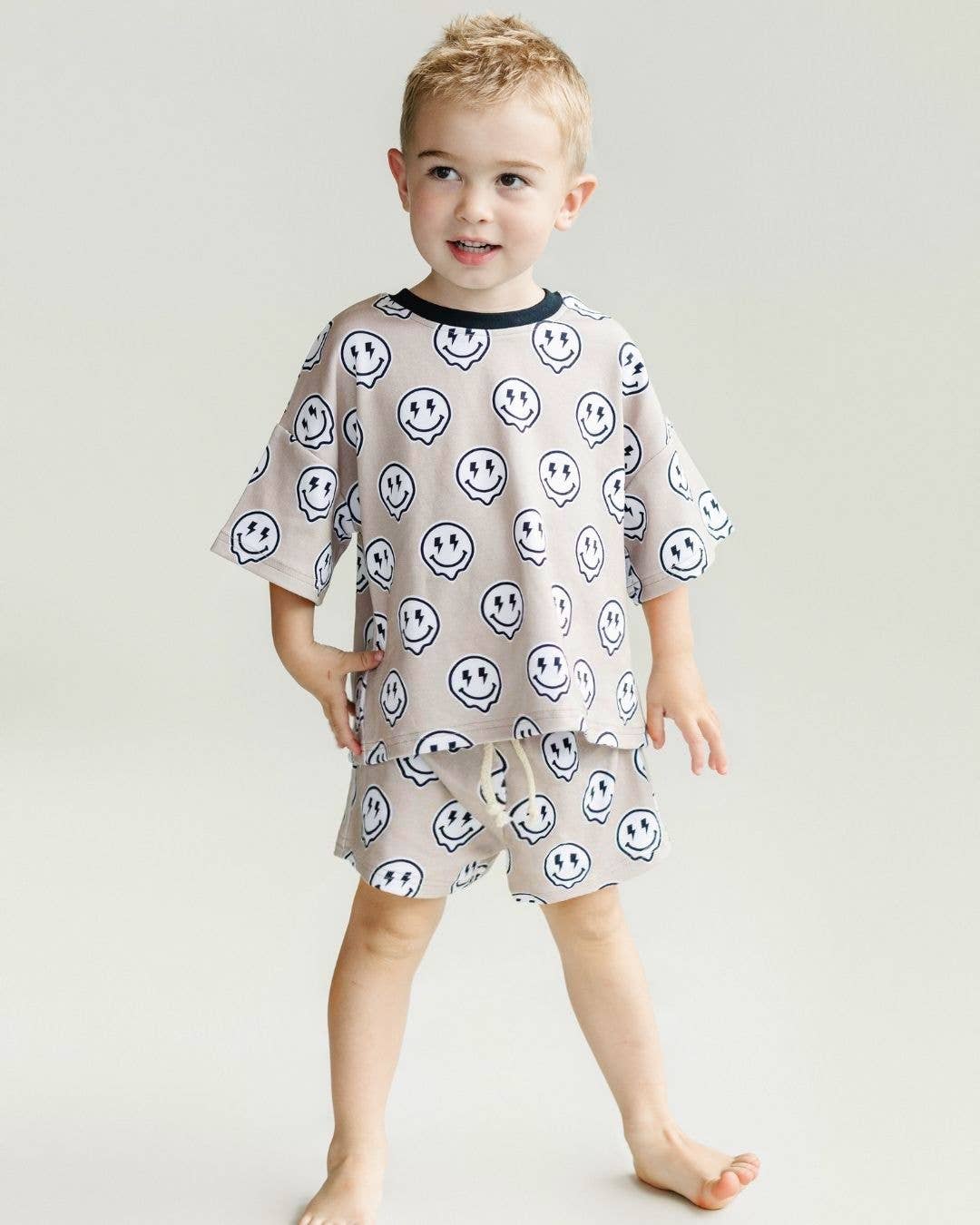 Lucky Panda Kids - Shorts Set | Electric Drippy