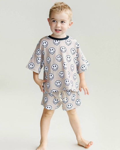 Lucky Panda Kids - Shorts Set | Electric Drippy