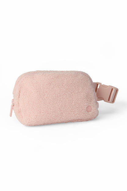Mila & Rose - Light Pink Fleece Belt Bag
