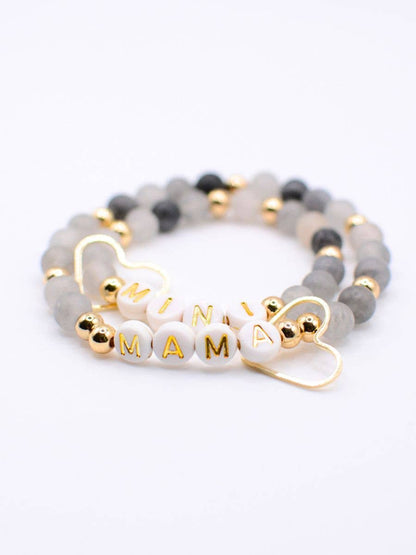 Two and Crew - Faith Based Jewelry & Gifts - Mama Mini Bracelet Set – Matching Mother gift, Mom bracelet