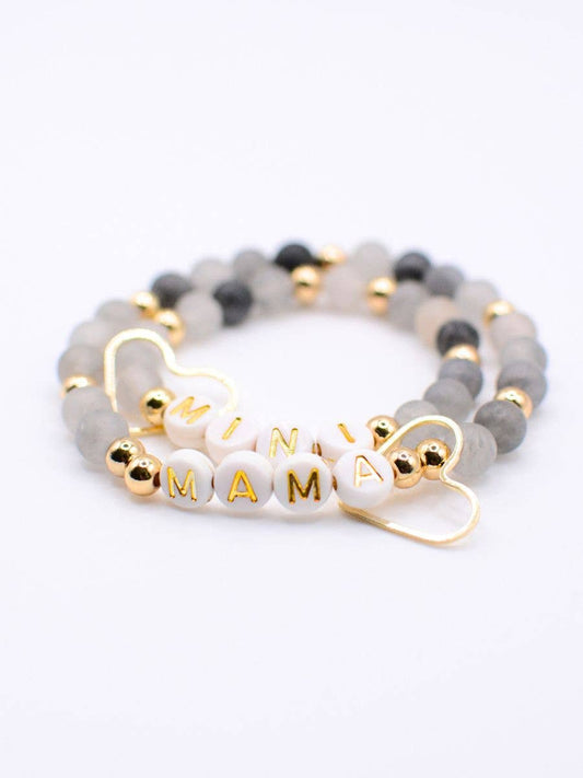 Two and Crew - Faith Based Jewelry & Gifts - Mama Mini Bracelet Set – Matching Mother gift, Mom bracelet