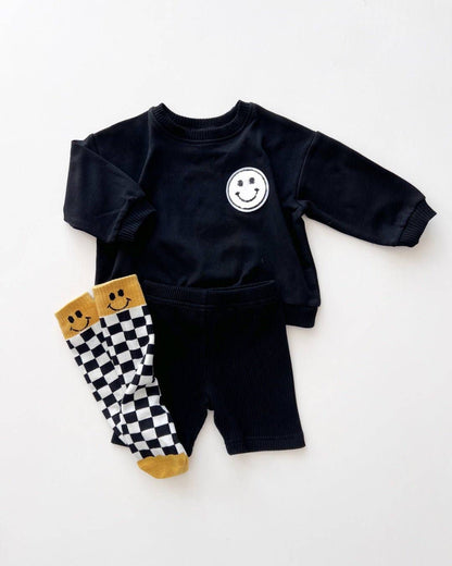 Baby & Kids Biker Shorts Set | Black