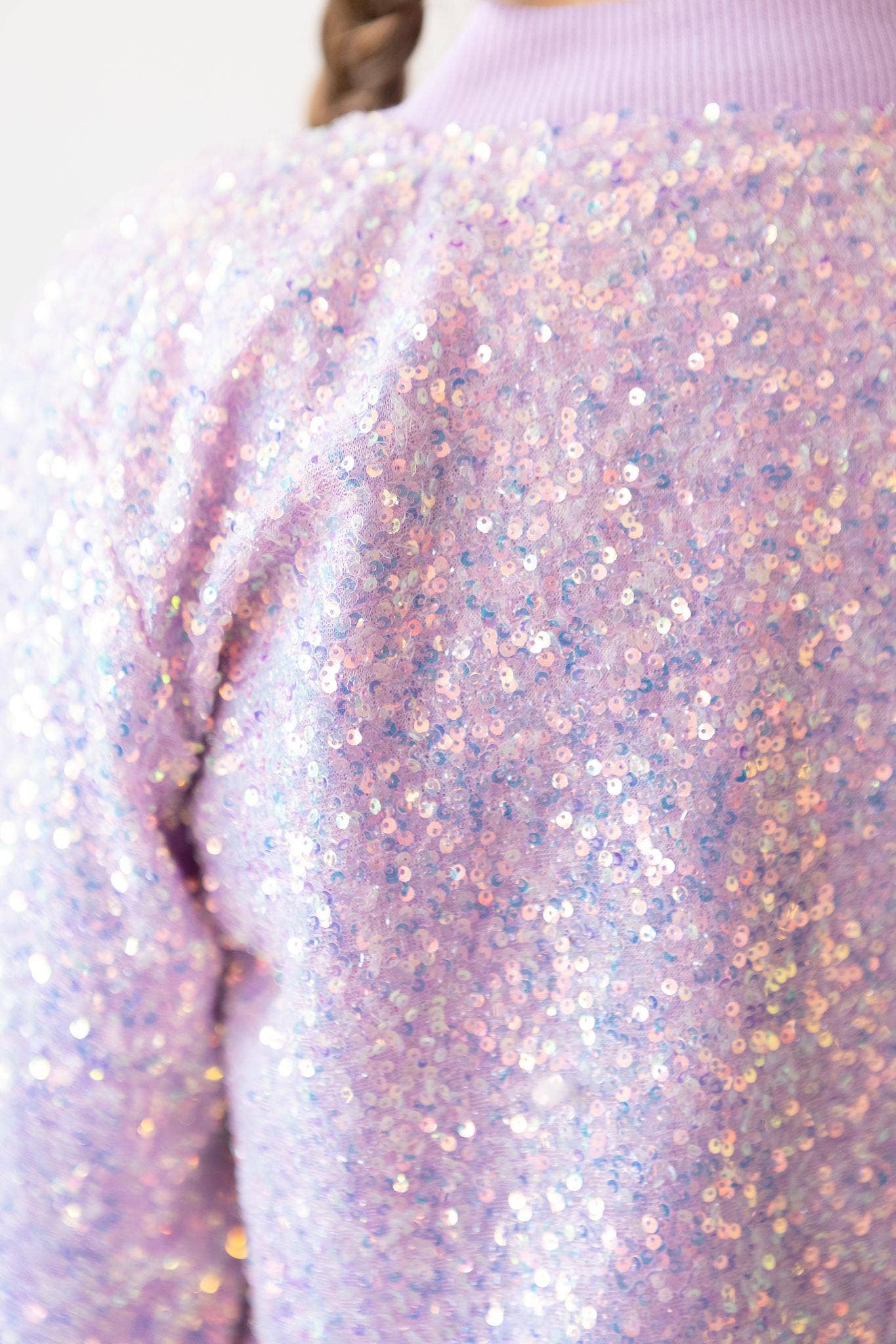 Mila & Rose - Lavender Sequin Jacket: 2T