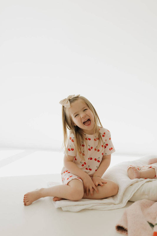 Forever French Baby - Bamboo Short Set | Cherry Orchard