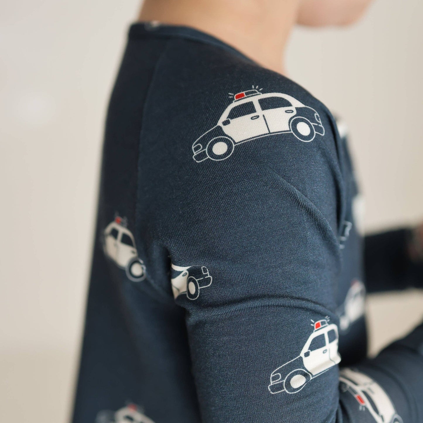 Forever French Baby - Bamboo Zip Pajamas | Police Cruiser