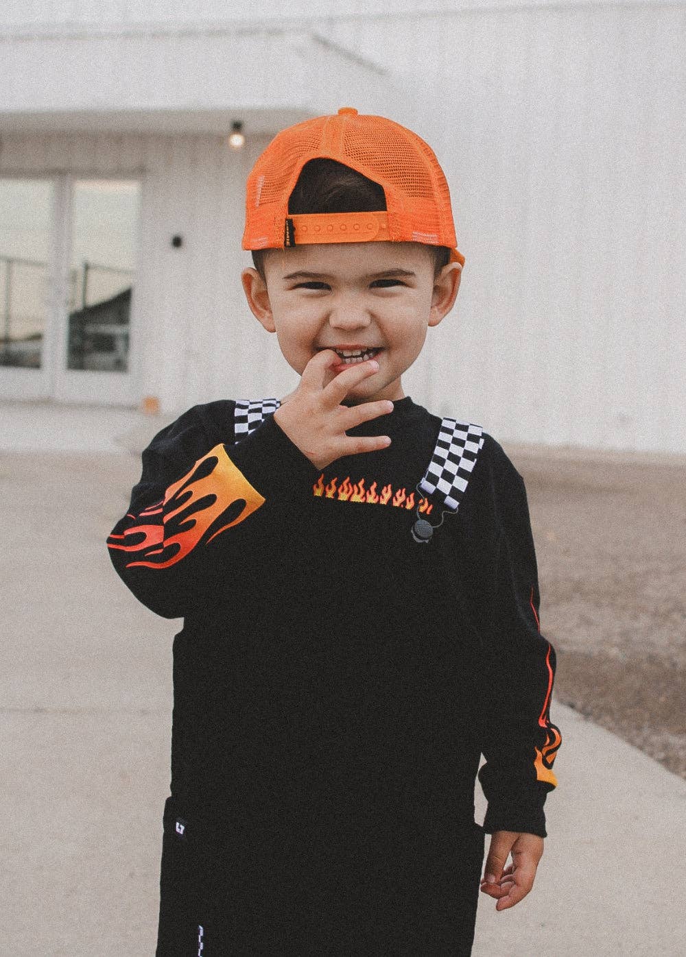 Little Trouble - Black Overalls