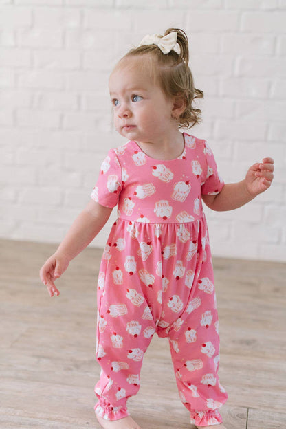 Rosie Romper in Cupcake