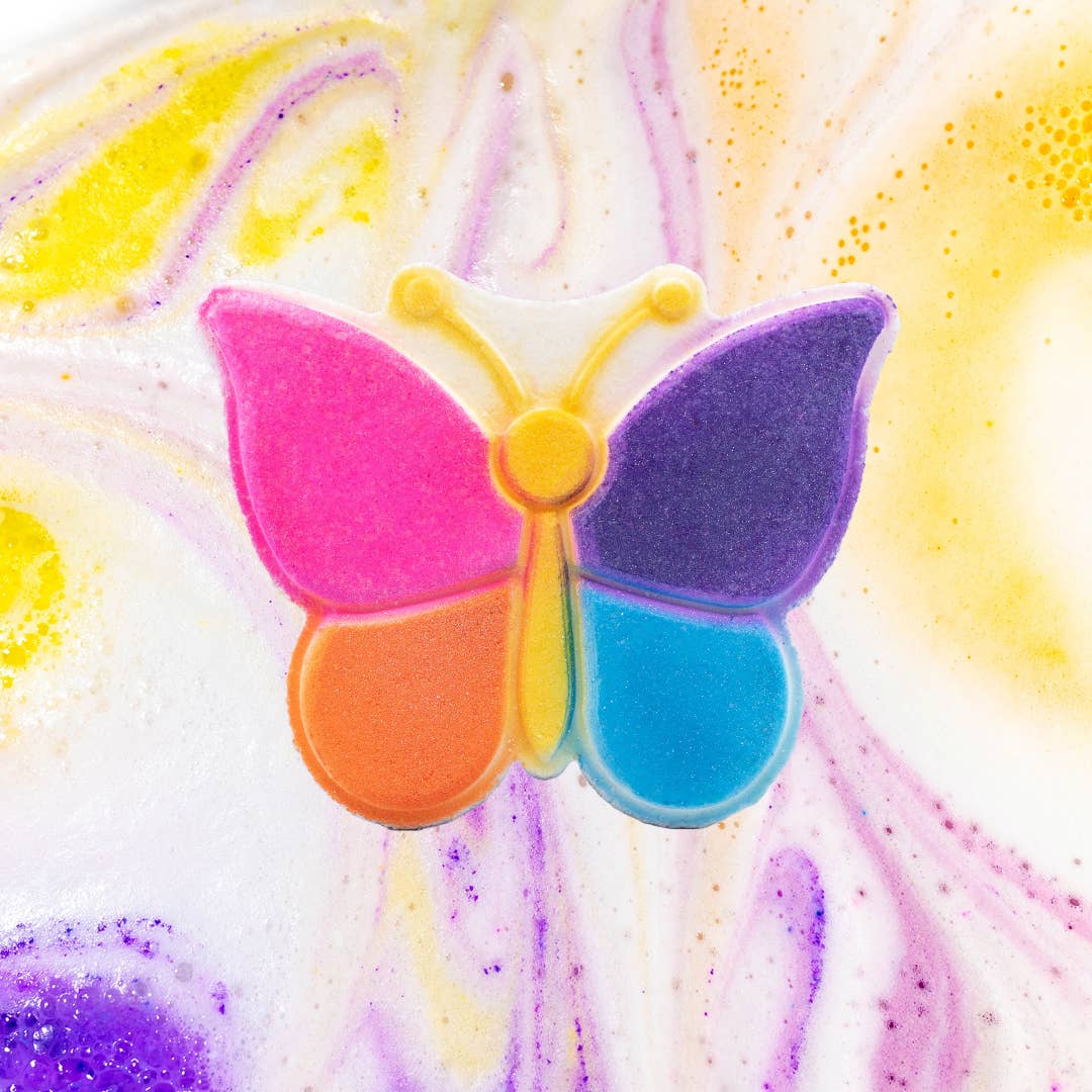 Luxiny Products - Luxurious Bath and Body - Bath Bomb | Hand Painted | Color Burst | Butterfly