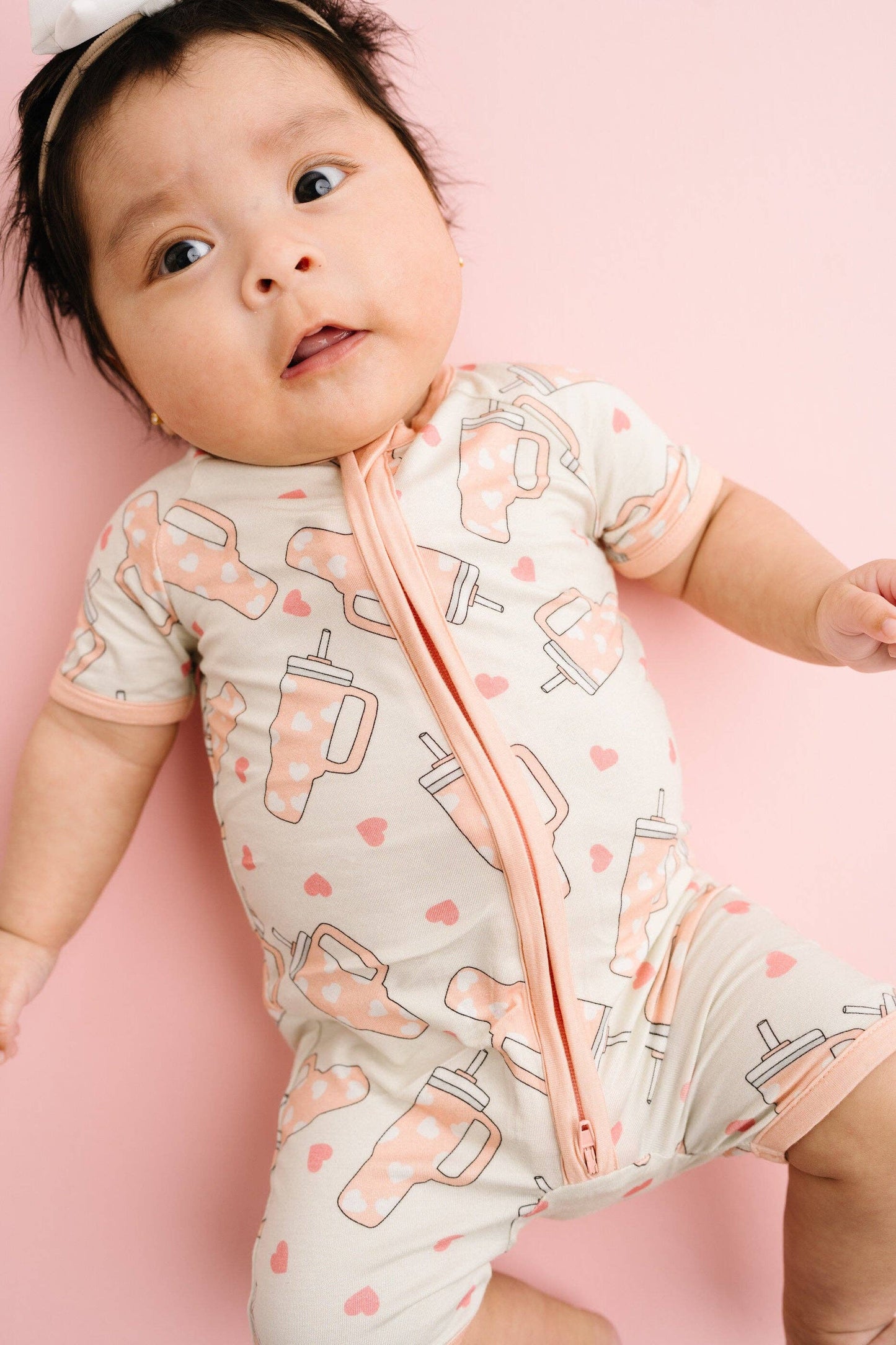 Little One Shop - Sweet Sips Bamboo Short Romper